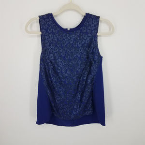 Covington Sequin Leopard Sleeveless Blouse